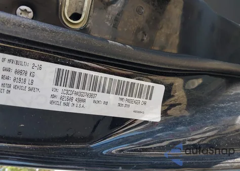 2016 Dodge Dart Se из США, поврежденный, VIN 1C3CDFAA3GD703837